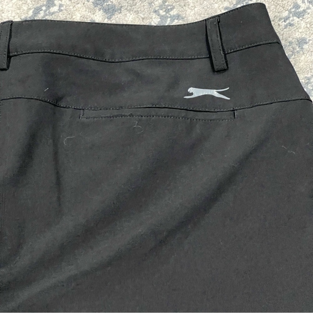 Slazenger Women’s Golf Pants Black Gorpcore Snap Button Casual Trouser Sz 12 - Picture 9 of 9